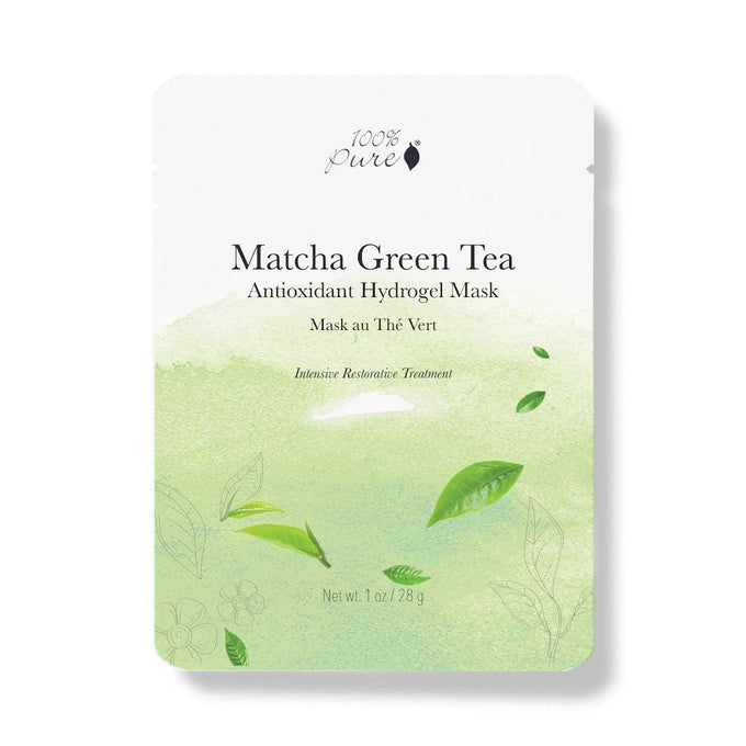 100% Pure-Matcha Green Tea Antioxidant Hydrogel Mask-Skincare-1FSGTWB-GreenTeaWaterBomb-The Detox Market | 