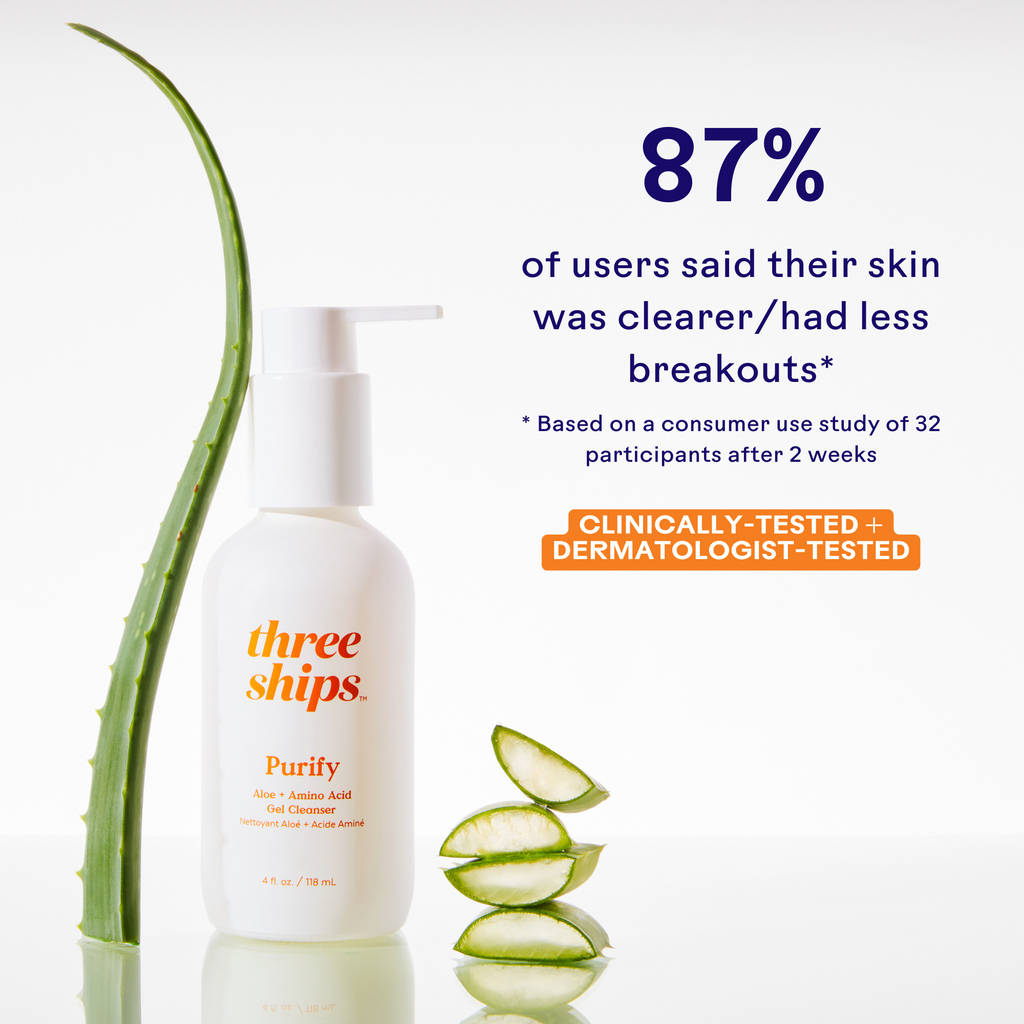 Three Ships-Purify Aloe + Amino Acid Cleanser-Skincare-628110639134_4_Stats-The Detox Market | 