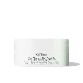 Three Ships-Off Duty Sea Algae + Bio-Peptide Smoothing Biodegradable Eye Masks-Skincare-628110639523_1_Front-The Detox Market | 