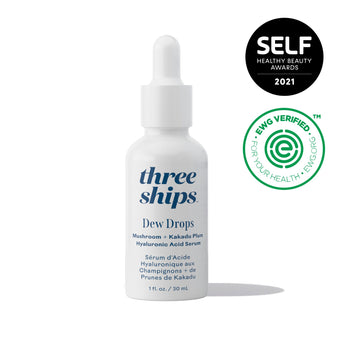 Three Ships-Dew Drops Mushroom + Kakadu Plum Hyaluronic Acid Serum-Skincare-628110639776_1_Front-The Detox Market | 1 oz