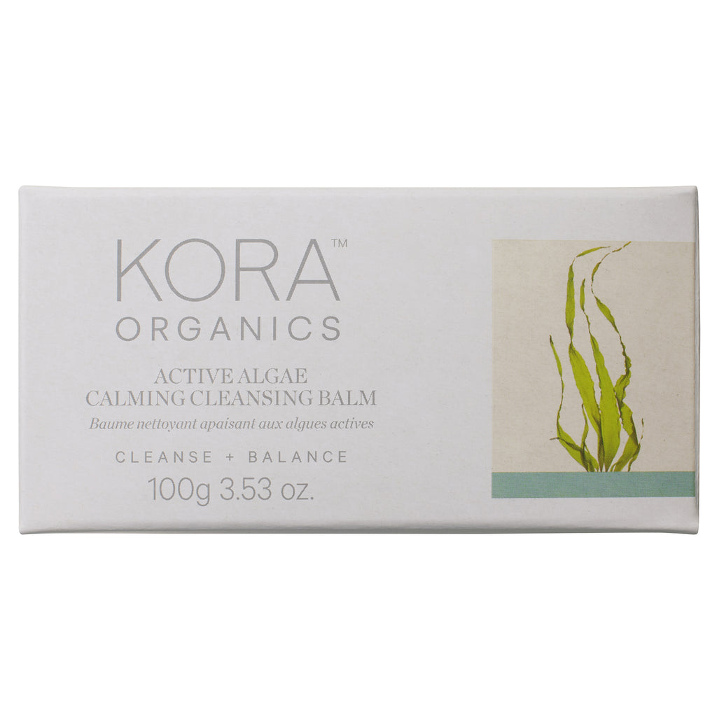 Kora Organics-Active Algae Calming Cleansing Balm-Skincare-8_ActiveAlgae_CleansingBalm_100g_UnitCarton_White-The Detox Market | 