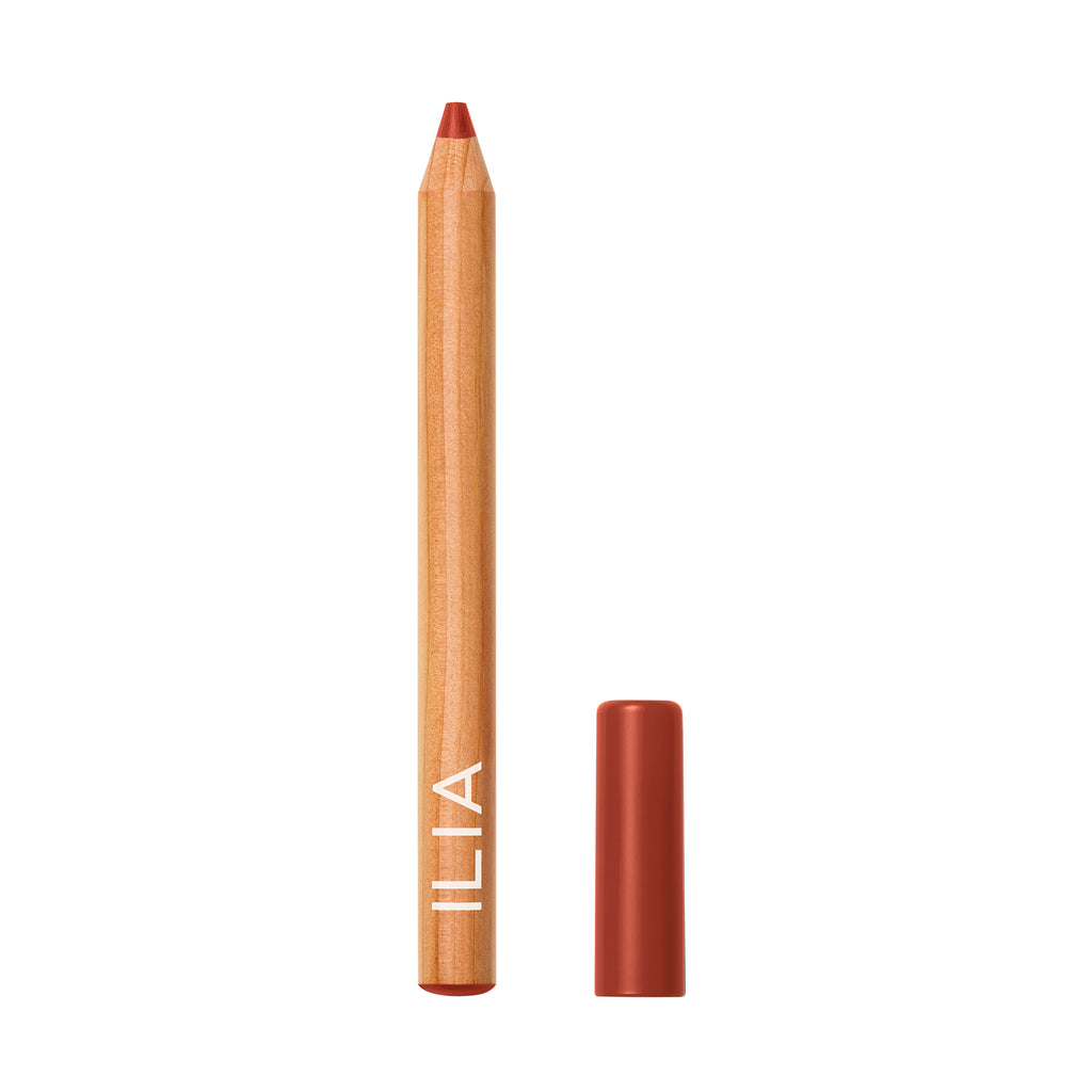 ILIA-Lip Sketch Hydrating Crayon-Makeup-EARTHEN_OPEN-The Detox Market | Earthen - Terracotta Brown