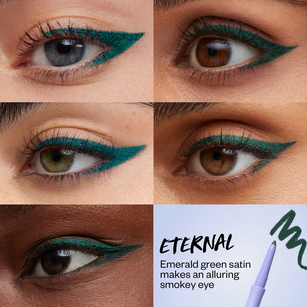 Kosas-Soulgazer Intensifying Gel Eyeliner-Makeup-Grid-Eternal-The Detox Market | Eternal - Emerald Green Satin