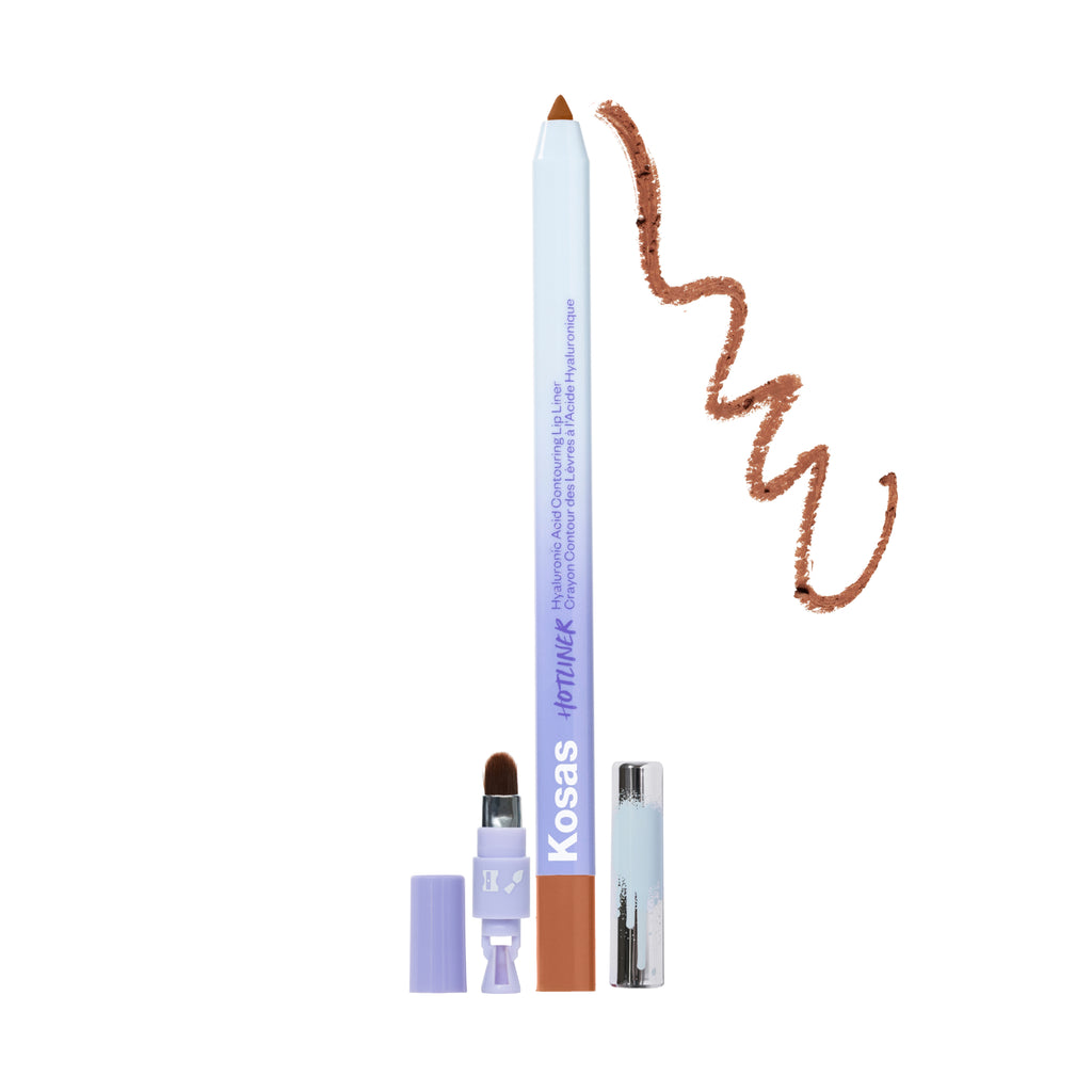 Kosas-Hotliner Hyaluronic Acid Contouring Lip Liner-Makeup-HOTLINER_EPIC_SMUDGE-The Detox Market | Epic - Soft Caramel Brown