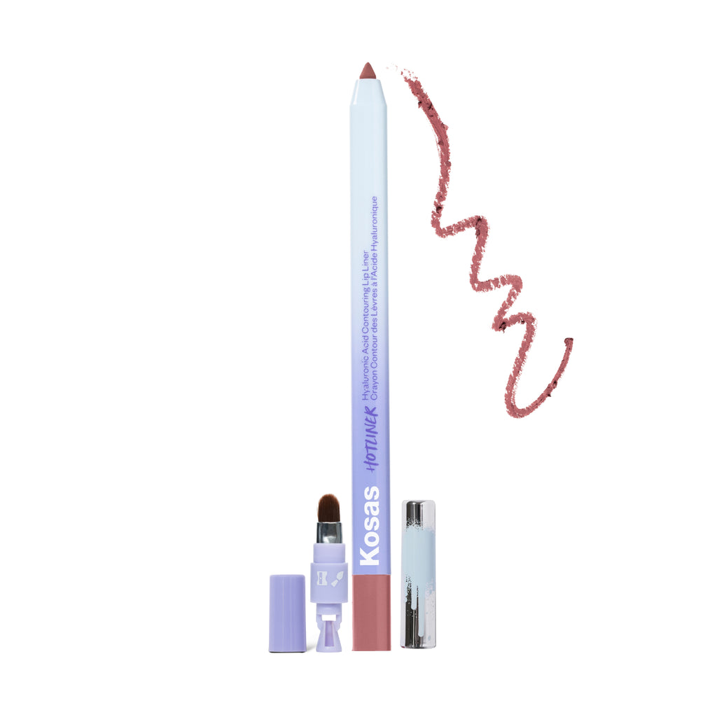 Kosas-Hotliner Hyaluronic Acid Contouring Lip Liner-Makeup-HOTLINER_MEGA_SMUDGE-The Detox Market | Mega - Cool Pink