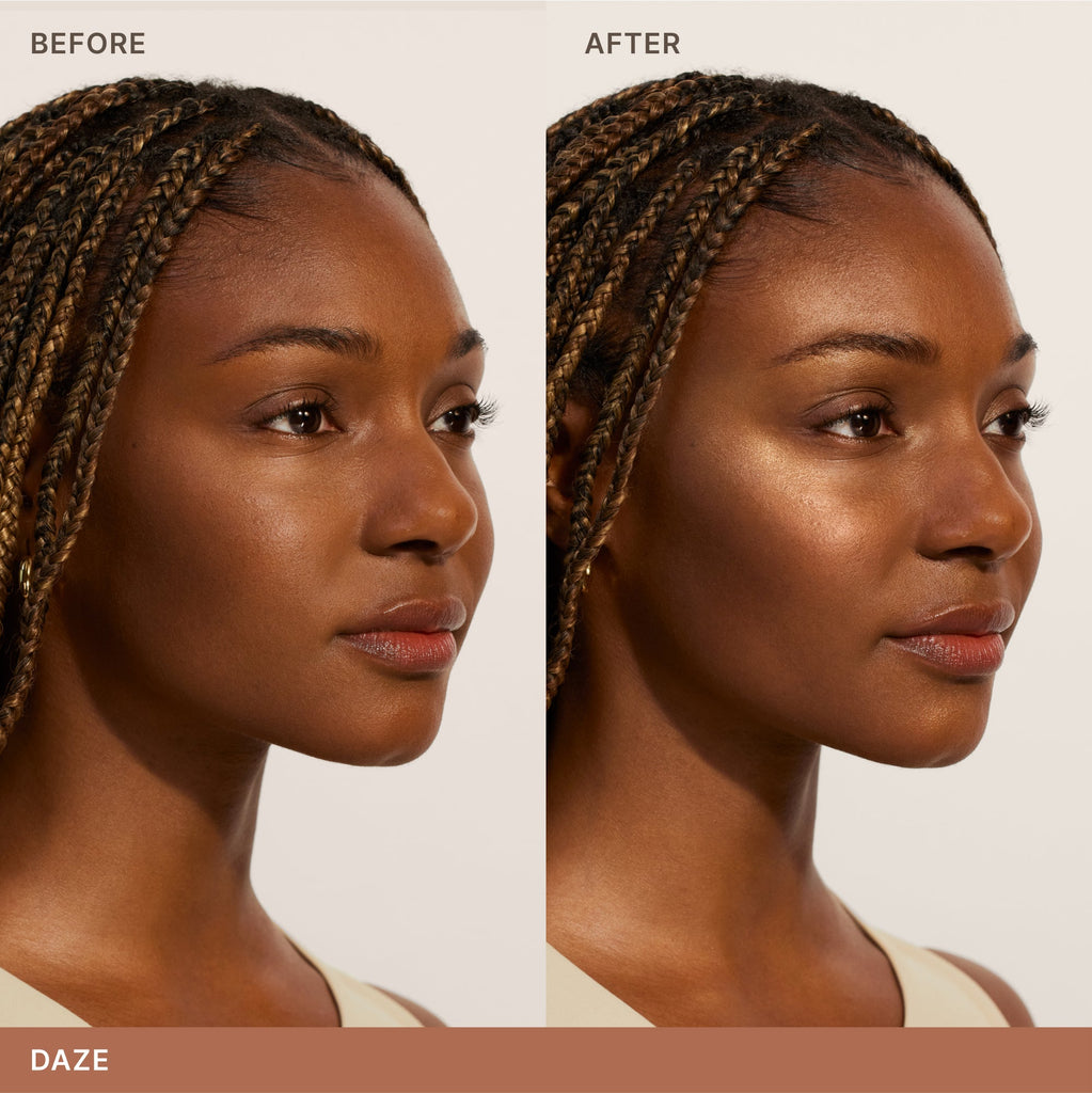 ILIA-Lightshift Cream Highlighter-Makeup-ILIA_CreamHighlighter_2000x2000_Before_After_DAZE_1-The Detox Market | Daze