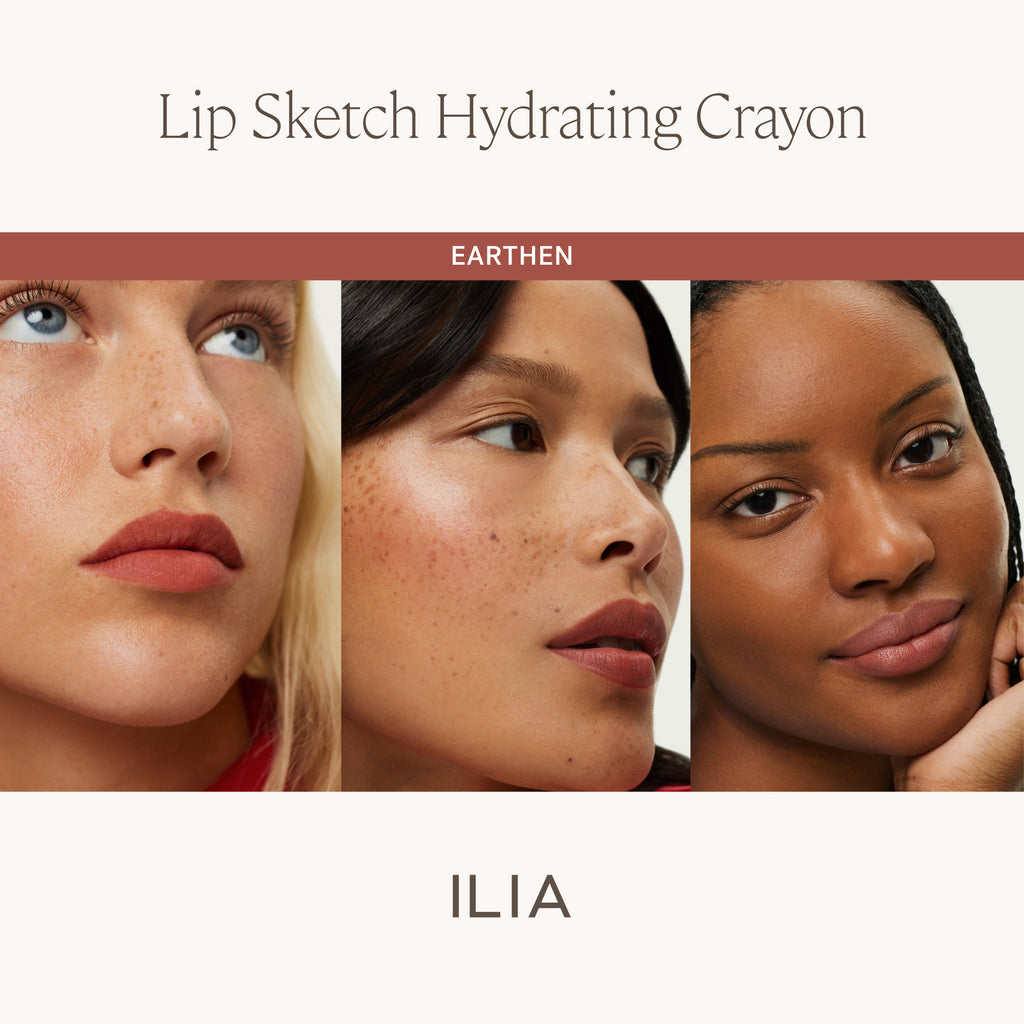 ILIA-Lip Sketch Hydrating Crayon-Makeup-ILIA_LIPSKETCH_PDP_SKINTONECOMPARISONGRID_EARTHEN_2000X2000_25da9830-8272-4c30-9e40-4d2162ee8b5b-The Detox Market | Earthen - Terracotta Brown