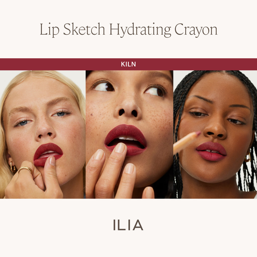 ILIA-Lip Sketch Hydrating Crayon-Makeup-ILIA_LIPSKETCH_PDP_SKINTONECOMPARISONGRID_KILN_2000X2000_961b6794-26f4-44ab-b0a4-faacf3960ea6-The Detox Market | Kiln - Rich Berry