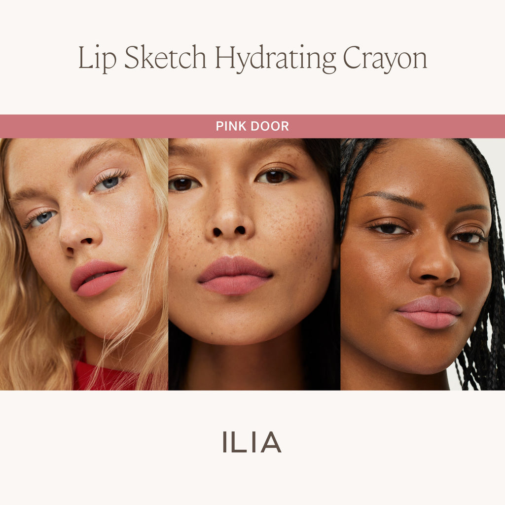 ILIA-Lip Sketch Trio-Makeup-ILIA_LIPSKETCH_PDP_SKINTONECOMPARISONGRID_PINKDOOR_4fdc4d20-c0bb-4c2c-85e1-7096e1864c69-The Detox Market | 