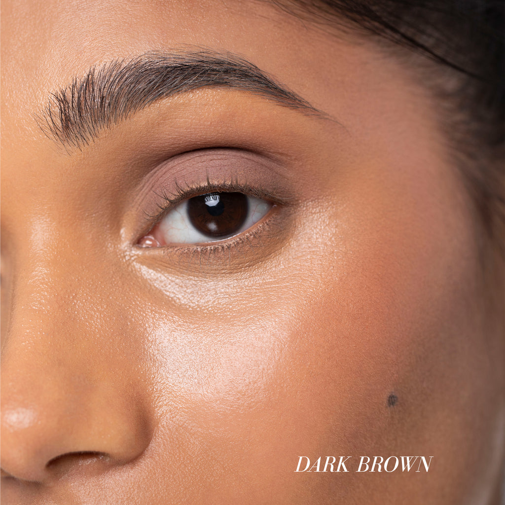 Protein Plant Brow Gel - Makeup - Fitglow Beauty - BrowGel_DarkBrown - The Detox Market | Dark Brown