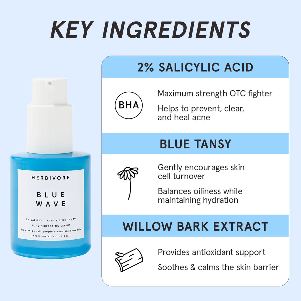 Herbivore-Blue Wave 2% Salicylic Acid + Blue Tansy Pore Perfecting Serum-Skincare-INTBlueWave_ClinicallyTreatsAcne_2048x2048_1-The Detox Market | 