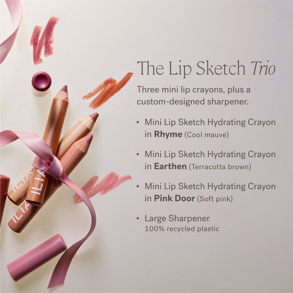 ILIA-Lip Sketch Trio-Makeup-LipSketchTrio_PDPRetailAssets_2000x2000_ContentsofSet-The Detox Market | 