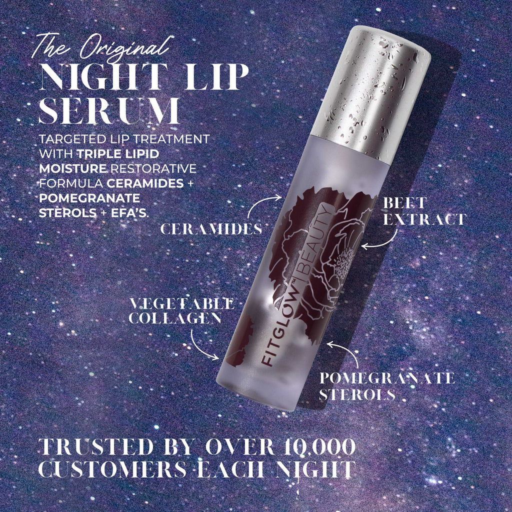 Fitglow Beauty-6 Mini Lip Serum Collection-Makeup-NightLipSerum_EduGraphic_03_B2B-The Detox Market | 