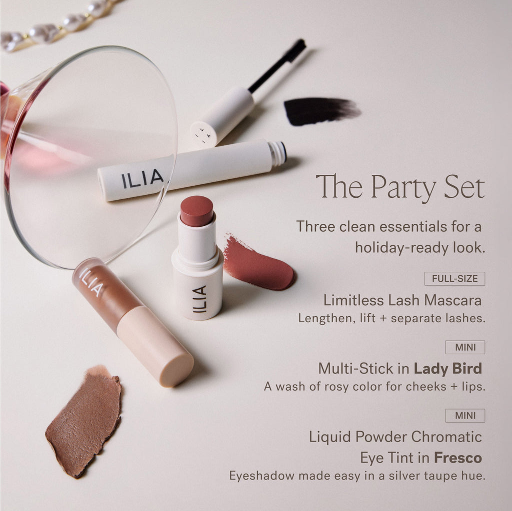 ILIA-The Party Set-Makeup-PartySet_PDPRetailAssets_2000x2000_ContentsofSet-The Detox Market | 