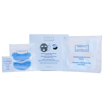 Province Apothecary-Reusable Silicone Sheet Mask Set For Eyes and Face-